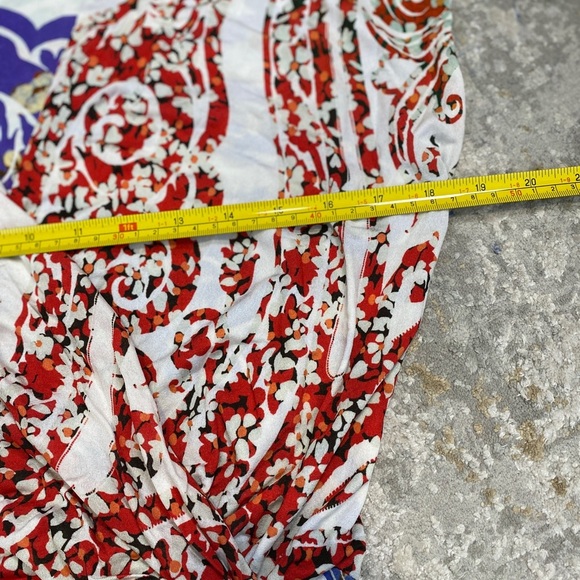 Etro Paisley Printed Ruched Dress Multicolor Viscose IT 42 US 6 Small S Spring - Picture 3 of 13